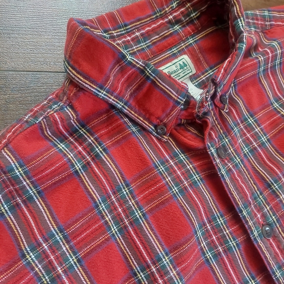 Vintage 90's L.L.Bean Royal Stewart Tartan Shirt Size XL-REG - Picture 2 of 7